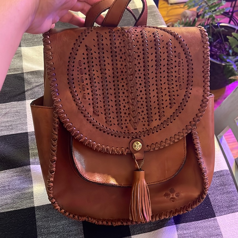 Patrica Nash Leather Backpack purse